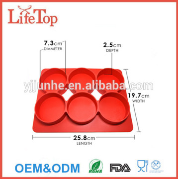 FDA LFGB Approved Silicone Burger Press and Freezer Container