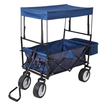 Serie di carrelli da giardino Carro pieghevole pieghevole con tettoia
