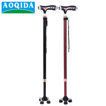 High-Quality Two-Section Button Locking Aluminum Cane with Light