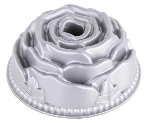 bakeware die-cast aluminum mini rose cake pan