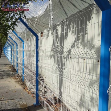 3D Security Powder Coated PVC Galvanized Fence Panels with Square Posts
