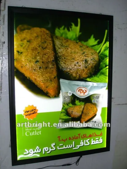 Advertising edge lit led display light box