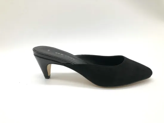 Ladies  fashion low heel mule shoe