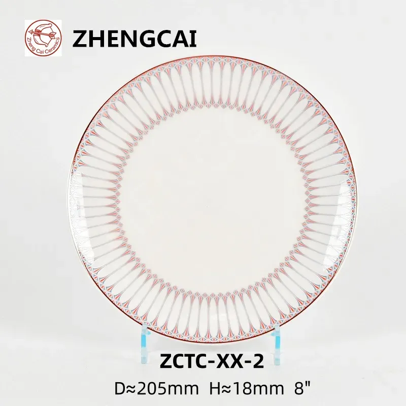2024 Royal Design Ceramic Tableware Fine Bone China Dinner Set