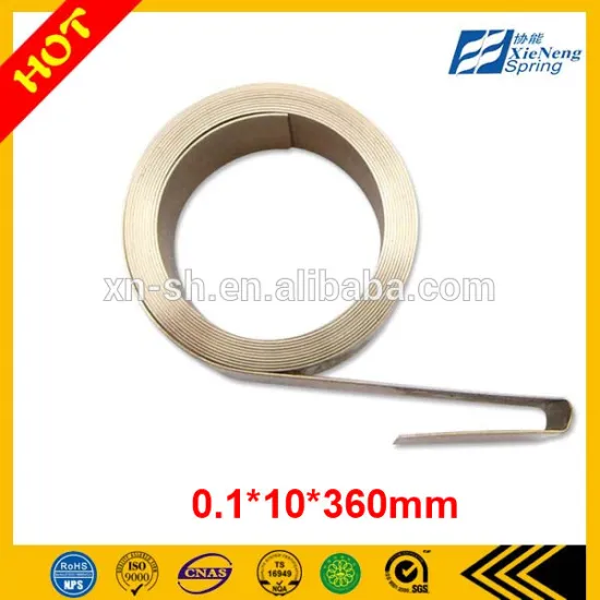 0.1*10*360mm flat springs fire damper Constant force spring