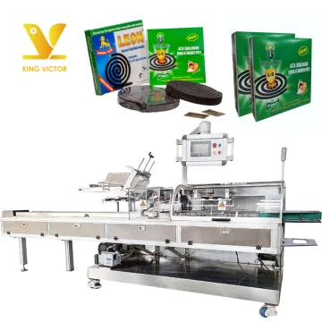 KV Automatic Cartoner Cartoning Packaging Line with Mosquito-Repellent Incense Shrink Wrapping Machine and Printers