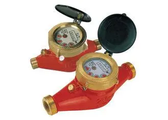 Brass Multi Jet Water Meter / Hot Water Meter With Magnetic