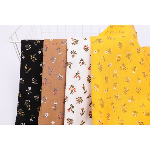 Stocklot Plain Pattern Challis 100% Viscose Printed Rayon Fabric For Women's Dress