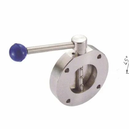 SS304 Stainless Steel Pneumatic Vacuum Butterfly Valve with KF Flange 40mm