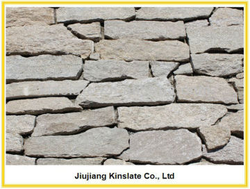 Natural Sesame Yellow Slate Loose Stone Decorative Brick Wall