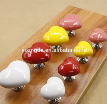 ceramics love shape drawer cabinet handle