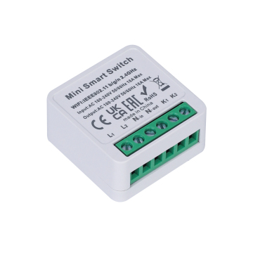 Módulo de interruptor WiFi Bingoelec16a - 2 pandillas 2 vías mini diy tuya interruptor de luz de pared inalámbrica inteligente con neutral