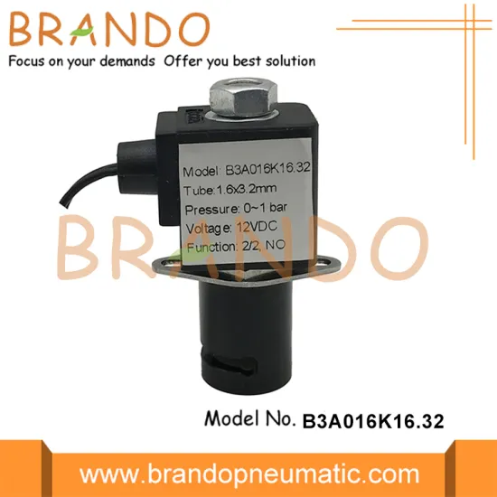 3.2mm Pipe Solenoid Pinch Valve Normally Open 220V 110V 24V 12V