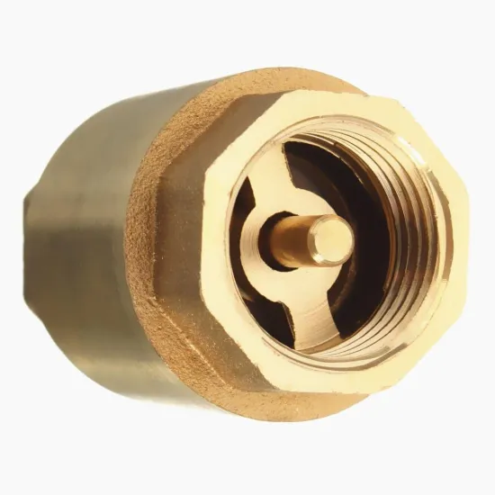 1/2'' NPT Brass In-Line Spring Vertical Check Valve Copper Control Tool 200WOG