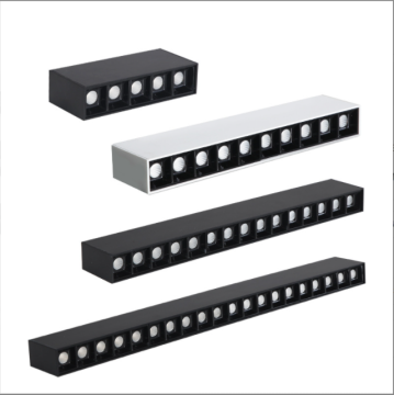 Low Profile Aluminium Linear Light for Living Room and Exhibition Grille Spotlight