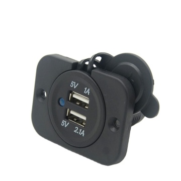 DC 12V 3.1A Car Charger Panel Mount Dual USB