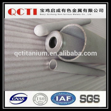 Cylindrical pleated sintered fiber felt titanium filter cartridge
