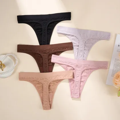 OEM ODM Wholesale Personalized Low Waist Zebra Leopard Thong Panties