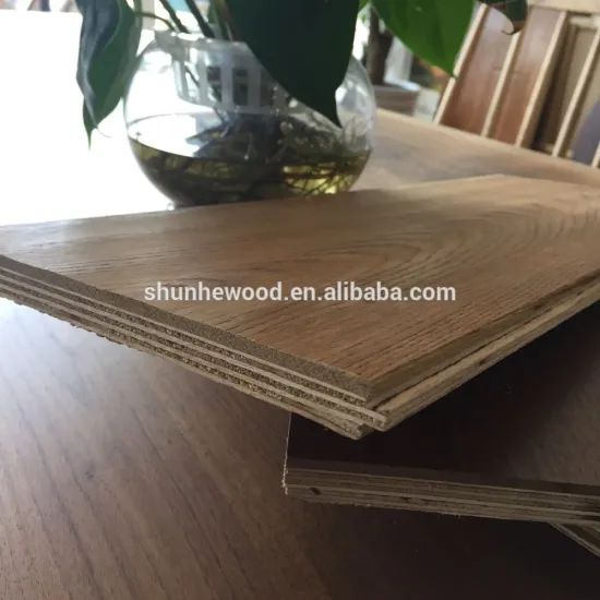 Cheap factory price wire brushed white oak engineered wood flooring