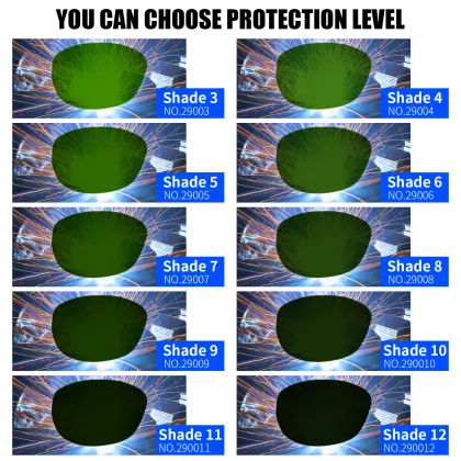 China Fiber Glass Solar-Powered Welding Google Glasses & Helmet