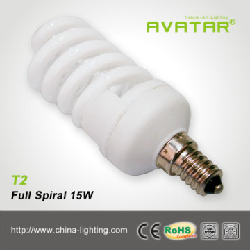 Extra Long Life Full Spiral Energy Saving Fluorescent Lamp 15W