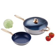 Multi purpose stainless steel frying pan