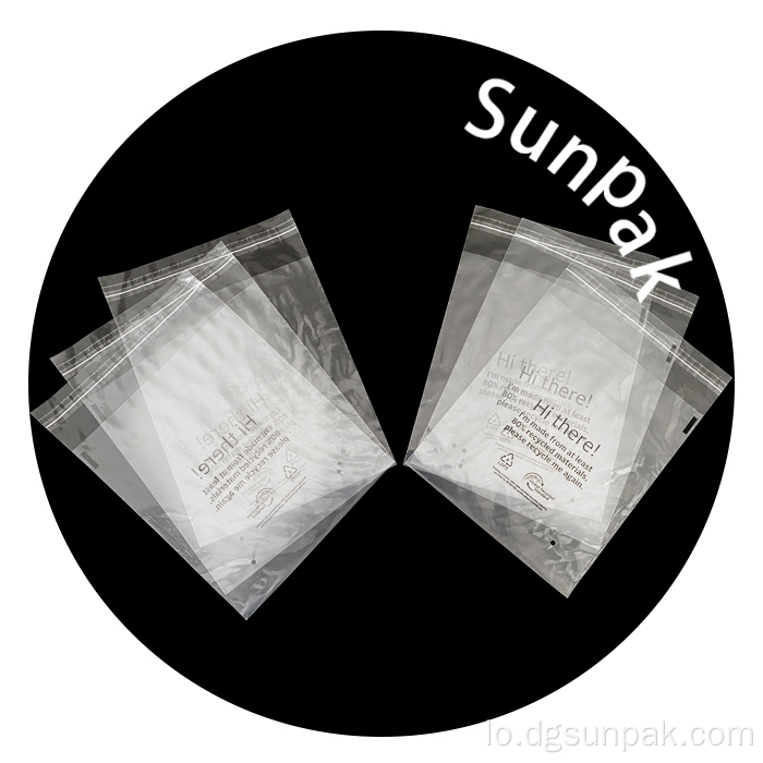 eco recycled plastic plastic recycled poly bags clear grs