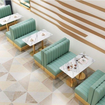 Perabot komersial untuk restoran dan bar: gerai kulit dan sofa