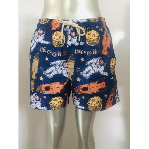 Süße Astronaut -Druck -Männer -Strandshorts