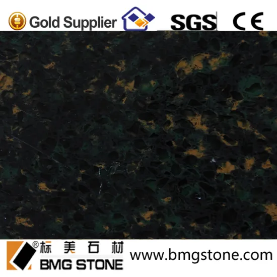 inexpensive green largest size quartz slab