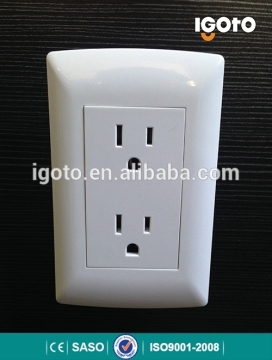 Igoto New design American type wall outlet socket duplex receptacle