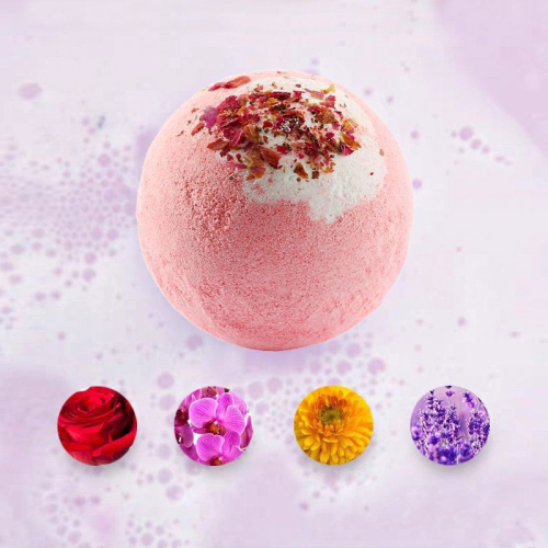 Vegan Dried Flower Bath Bombs Star Bomb Lavender