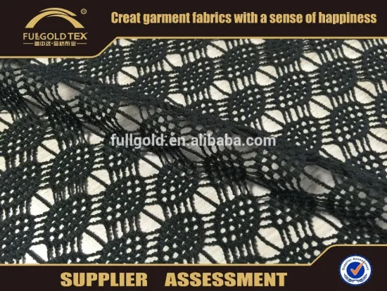 2016 fashion fabric knitting fabric knitted like lace net mesh screen heavy thick in keqiao fullgold