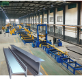 Assembling Welding Straightening Fabrication H Beam Line