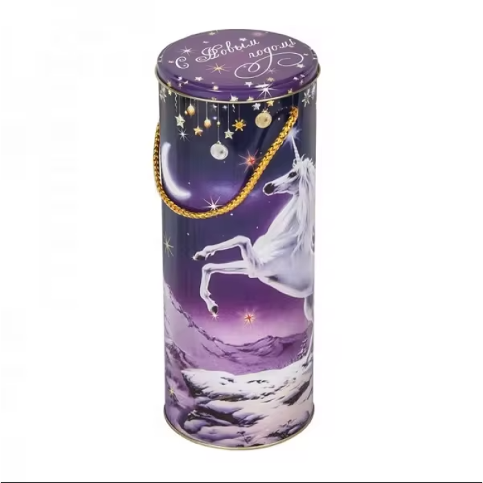 DADI Rope Handle Premium Tall Round Tin Can