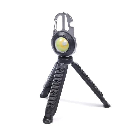 Multifunctional Super Bright Mini LED COB Keychain Portable Emergency Light with 6 Modes - Rechargeable