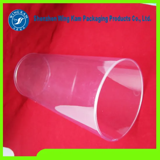 Custome made clear plastic tube packaging