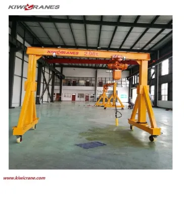 5 Ton Electric Hoist Single Girder Gantry Crane for Construction Machinery Factory
