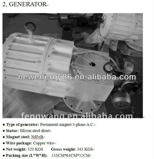 New VPFD12.6-30KW variable pitch control wind turbine generator