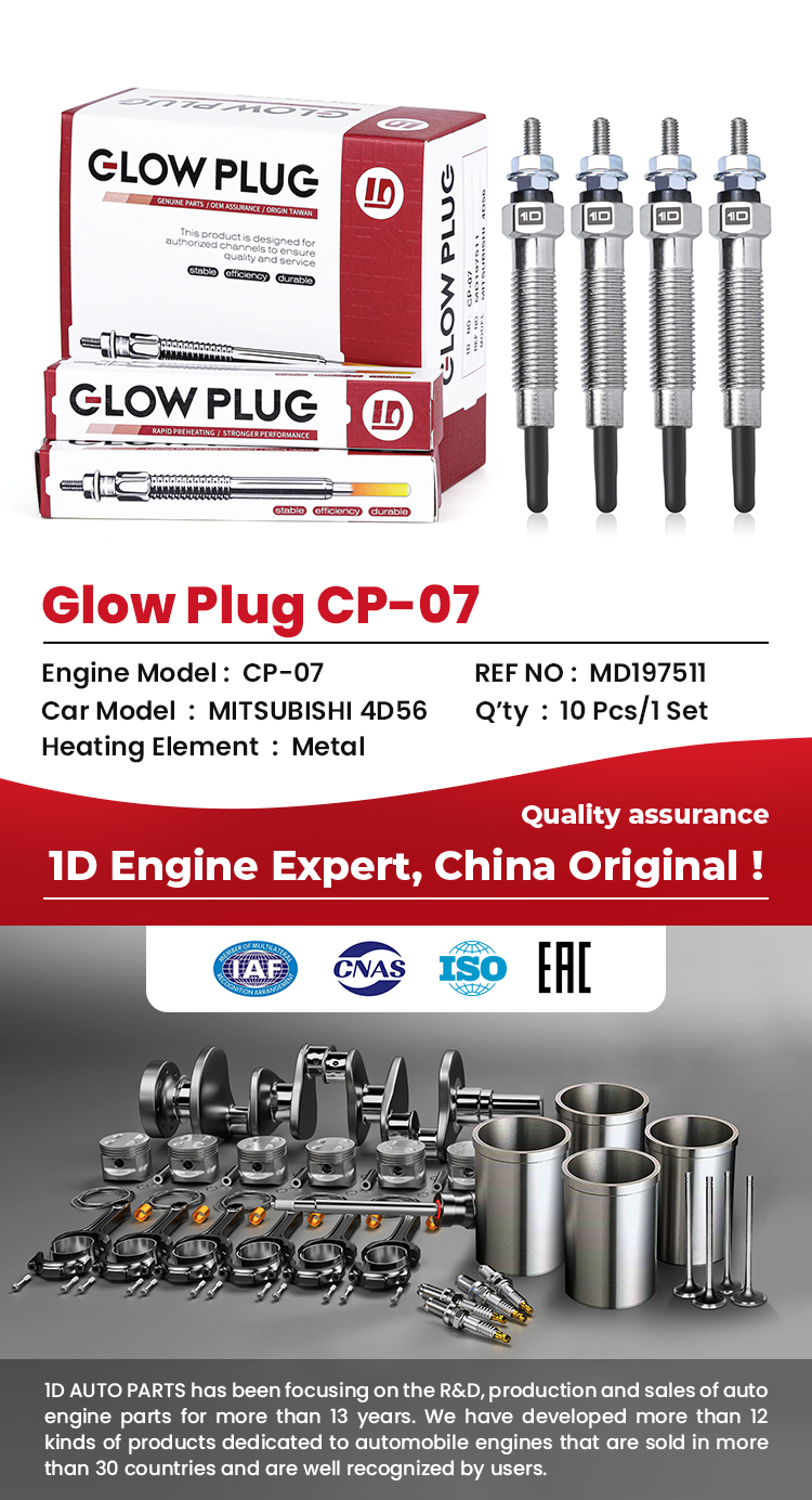 Diesel Engines Glow plug for Mitsubishi 4D56
