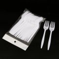 White Color Disposable Plastic PS Knife Spoon Fork