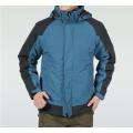 Men's Blue And Black Windproof Jackets