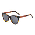 Cat Eye Acetate Wooden Sunglasses