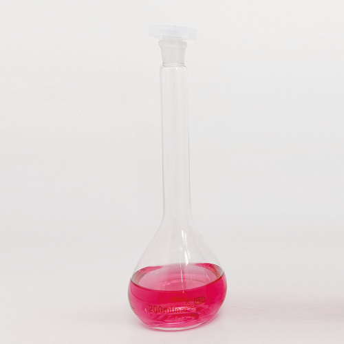 Borosilicate glass clear volumetric flask with stopper 5ml