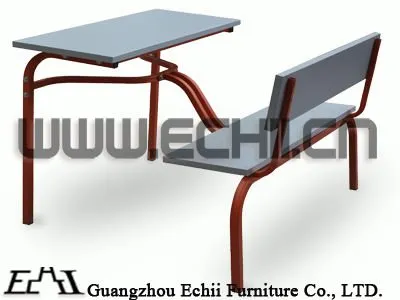 School desk and bench/School desk and bench/Student bench desk