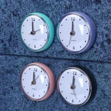 Waterproof Plastic Quartz Battery Operated Round Clock for Bathroom Mirrors - Cheap Price