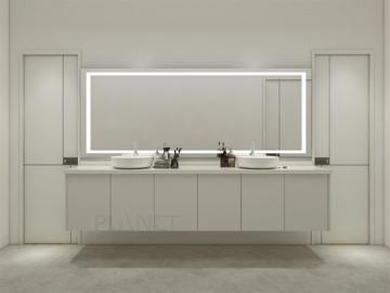 Euro Style High End Black White Bathroom Vanity