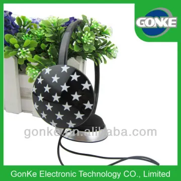 Over head phone Headset black stereo earphone for portable player