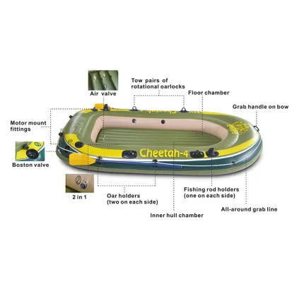 Anti-Collision Thickened Drop Shipping Inflatable Assault Boat for Fishing