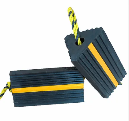 Durable Rubber Airplane Wheel Chocks with Rope
